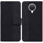 For Nokia G10 / G20 Geometric Embossed Leather Phone Case(Black)