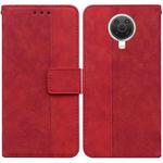 For Nokia G10 / G20 Geometric Embossed Leather Phone Case(Red)