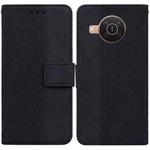 For Nokia X10 / X20 Geometric Embossed Leather Phone Case(Black)