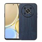For Honor X30 Wood Texture PU Phone Case(Blue)