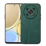 For Honor X30 Wood Texture PU Phone Case(Green)