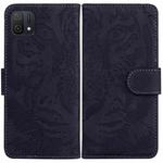 For OPPO A16K Tiger Embossing Pattern Horizontal Flip Leather Phone Case(Black)