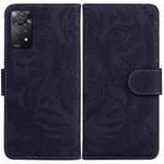 For Xiaomi Redmi Note 11 Pro 4G/5G Overseas Version Tiger Embossing Pattern Horizontal Flip Leather Phone Case(Black)