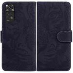 For Xiaomi Redmi Note 11 Overseas Version / Redmi Note 11S Tiger Embossing Pattern Horizontal Flip Leather Phone Case(Black)