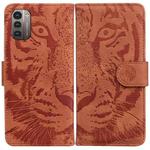 For Nokia G21 / G11 Tiger Embossing Pattern Horizontal Flip Leather Phone Case(Brown)