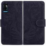 For ZTE Blade A72 / V40 Vita Tiger Embossing Pattern Horizontal Flip Leather Phone Case(Black)