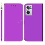 For OnePlus Nord CE 2 5G Imitated Mirror Surface Horizontal Flip Leather Phone Case(Purple)