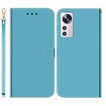 For Xiaomi 12 / 12X Imitated Mirror Surface Horizontal Flip Leather Phone Case(Blue)