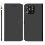 For Xiaomi Redmi 10C Imitated Mirror Surface Horizontal Flip Leather Phone Case(Black)