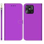 For Xiaomi Redmi 10C Imitated Mirror Surface Horizontal Flip Leather Phone Case(Purple)