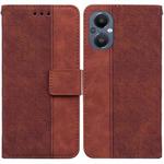 For OnePlus Nord N20 5G Geometric Embossed Leather Phone Case(Brown)