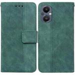 For OnePlus Nord N20 5G Geometric Embossed Leather Phone Case(Green)