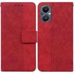 For OnePlus Nord N20 5G Geometric Embossed Leather Phone Case(Red)