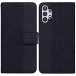 For Samsung Galaxy A32 5G Geometric Embossed Leather Phone Case(Black)