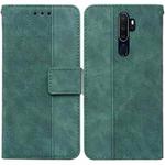 For OPPO A9 2020 / A5 2020 / A11X Geometric Embossed Leather Phone Case(Green)