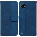 For OPPO Realme C20 / C11 2021 Geometric Embossed Leather Phone Case(Blue)