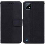 For OPPO Realme C20 / C11 2021 Geometric Embossed Leather Phone Case(Black)