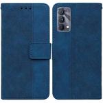 For OPPO Realme GT Master / Q3 Pro 5G Geometric Embossed Leather Phone Case(Blue)
