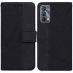 For OPPO Realme GT Master / Q3 Pro 5G Geometric Embossed Leather Phone Case(Black)