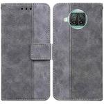 For Xiaomi Mi 10T Lite 5G Geometric Embossed Leather Phone Case(Grey)