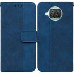 For Xiaomi Mi 10T Lite 5G Geometric Embossed Leather Phone Case(Blue)