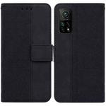 For Xiaomi Mi 10T Pro 5G / 10T 5G Geometric Embossed Leather Phone Case(Black)
