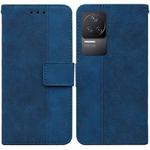 For Xiaomi Redmi K50 / K50 Pro Geometric Embossed Leather Phone Case(Blue)