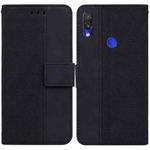 For Xiaomi Redmi Note 7S / Note 7 Geometric Embossed Leather Phone Case(Black)