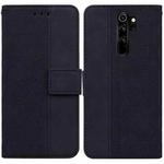 For Xiaomi Redmi Note 8 Pro Geometric Embossed Leather Phone Case(Black)