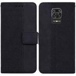 For Xiaomi Redmi Note 9 Pro / Note 9S Geometric Embossed Leather Phone Case(Black)
