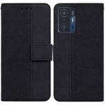 For Xiaomi Mi 11T / 11T Pro Geometric Embossed Leather Phone Case(Black)