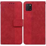 For Samsung Galaxy Note10 Lite / A81 Geometric Embossed Leather Phone Case(Red)