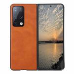 For Huawei Mate X2 Cowhide Texture PU Phone Case(Brown)
