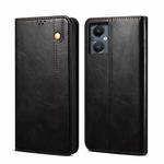 For OnePlus Nord N20 5G Oil Wax Crazy Horse Texture Leather Phone Case(Black)