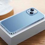 For iPhone 13 Frosted Phone Case with Lens Protection(Sierra Blue)