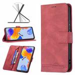 For Xiaomi Redmi Note 11 Pro International Version Magnetic Clasp RFID Blocking Anti-Theft Leather Case(Red)