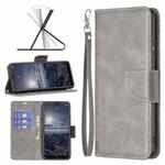 For Nokia G21 / G11 Retro Lambskin Texture Leather Phone Case(Grey)