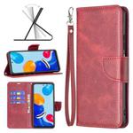 For Xiaomi Redmi Note 11 Global Retro Lambskin Texture Leather Phone Case(Red)