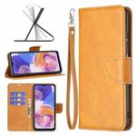 For Samsung Galaxy A23 5G Retro Lambskin Texture Leather Phone Case(Yellow)