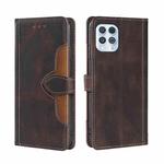 For Motorola Edge S / G100 Skin Feel Straw Hat Magnetic Buckle Leather Phone Case(Brown)