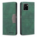 For vivo Y15s Magnetic Splicing Leather Phone Case(Green)