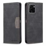 For vivo Y15s Magnetic Splicing Leather Phone Case(Black)