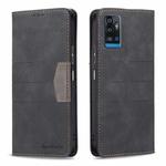 For ZTE Blade A71 Magnetic Splicing Leather Phone Case(Black)