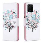 For vivo Y15s Colored Drawing Pattern Leather Phone Case(Tree)