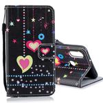 For Galaxy A10s Horizontal Flip Leather Case with Holder & Card Slots & Wallet(Colored Heart)