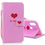 For Galaxy A10s Horizontal Flip Leather Case with Holder & Card Slots & Wallet(A Red Heart)