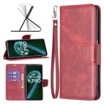 For OPPO Realme 9 Pro Retro Lambskin Texture Leather Phone Case(Red)
