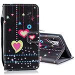For Galaxy Note 10 Pro Horizontal Flip Leather Case with Holder & Card Slots & Wallet(Colored Heart)