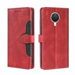 For Nokia 6.3 / G20 Skin Feel Straw Hat Magnetic Buckle Leather Phone Case(Red)