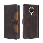 For Nokia 6.3 / G20 Skin Feel Straw Hat Magnetic Buckle Leather Phone Case(Brown)